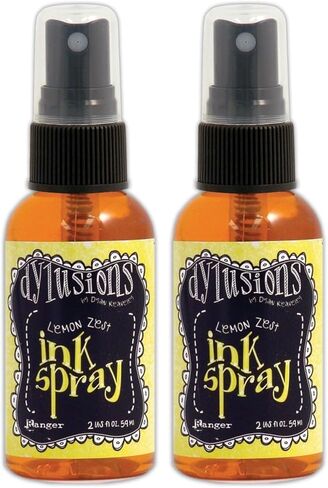 Ranger DYC-33882 Dyan Reaveley's Dylusions Collection Collection Spray ، Lemon Zest ، 2oz in Saudi Arabia