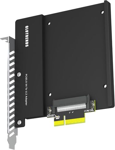 GLOTRENDS PU15 U.2 to PCIe 5.0 X4 Adapter for 2.5 Inch U.2 SSD, PCIe 5.0 X4 Full Speed in Saudi Arabia