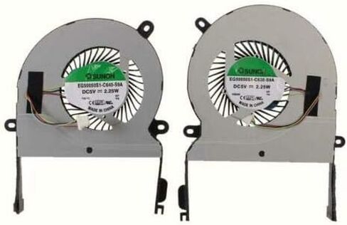 SUNON Cooling Fan for ASUS Zenbook Pro UX501 Series, 2.25W, 4-Pin, 20 dB, Plastic, Copper, Aluminum, 2 Pack in Saudi Arabia