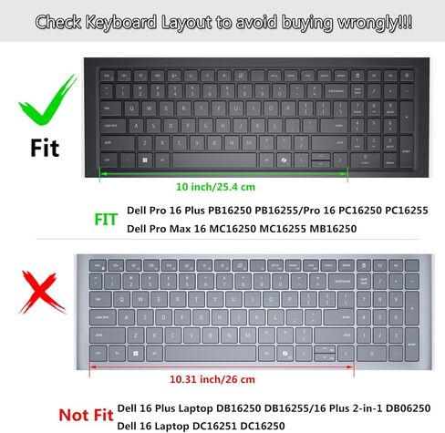 Keyboard Cover for Dell Pro 16 Plus PB16250 PB16255 16",Dell Pro 16 PC16250 PC16255/Pro Max 16 MC16250 MC16255 MB16250 Keyboard Skin Protector[Not Fit for Pro Max 16 Premium MA16250]-Gradual Pink in Kuwait