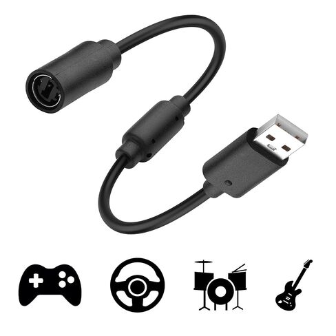 كابل USB قابل للفصل من YAODHAOD لأجهزة Xbox 360، كابل USB قابل للفصل لجهاز Logitech G920 G923 G27 G29 Driving Force & Thrustmaster Ferrari 458 Spider Racing Wheel Cord-2PCS in Saudi Arabia