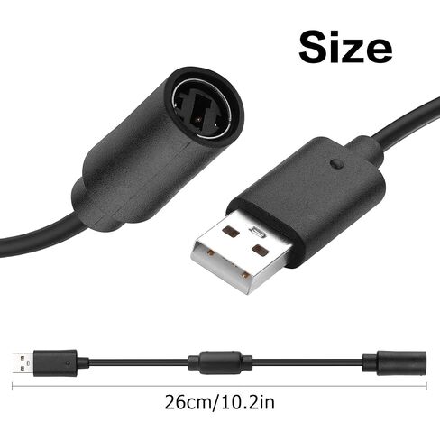كابل USB قابل للفصل من YAODHAOD لأجهزة Xbox 360، كابل USB قابل للفصل لجهاز Logitech G920 G923 G27 G29 Driving Force & Thrustmaster Ferrari 458 Spider Racing Wheel Cord-2PCS in Saudi Arabia