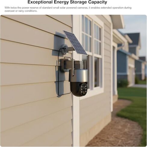كاميرا Tuya Solar Security 2K 3MP، كاميرا واي فاي لاسلكية خارجية مع 360 درجة PTZ، IP65، كاميرا مراقبة منزلية تعمل بالبطارية مع رؤية ليلية ملونة، مستشعر PIR، صوت ثنائي الاتجاه، تخزين SD/سحابي، تنبيهات التطبيقات in Kuwait