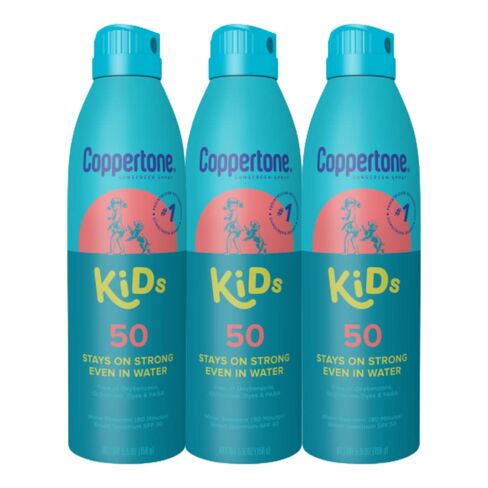 Coppertone SPORT Kids Sunscreen Spray SPF 50, Water Resistant, Continuous Spray Sunscreen for Kids, Broad Spectrum Sunscreen SPF 50, 5.5 Oz Spray in Saudi Arabia