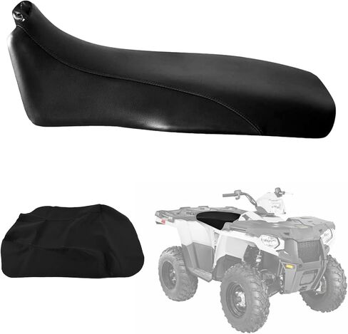 غطاء مقعد بديل لسيارة Honda TRX250 Recon Fourtrax 1997-2017، بديل غطاء مقعد جلدي عالي التحمل، أسود in Kuwait