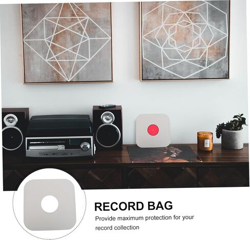 12 Inch Vinyl Record Paper Bag 10PCS Inner Sleeves Acid-Free Protection for Vinyl Records Heavyweight Storage for Music Collectors in Saudi Arabia
