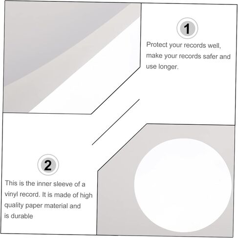 12 Inch Vinyl Record Paper Bag 10PCS Inner Sleeves Acid-Free Protection for Vinyl Records Heavyweight Storage for Music Collectors in Saudi Arabia