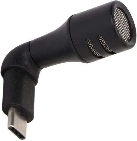 Dioche Type C Microphone Type C Plug Smartphone Video Mini Microphone - Omnidirectional High Sensitivity Mic for Voice Chat & Recording - Portable Design, Plug and Play, 360° Sound in Saudi Arabia
