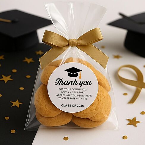 120pcs Thank You for Your Continuous Love and Support Class of 2025 Graduation Party Favor Stickers - 1.6 Inch Round, Premium Adhesive, Graduation Party Favor Stickers in Saudi Arabia