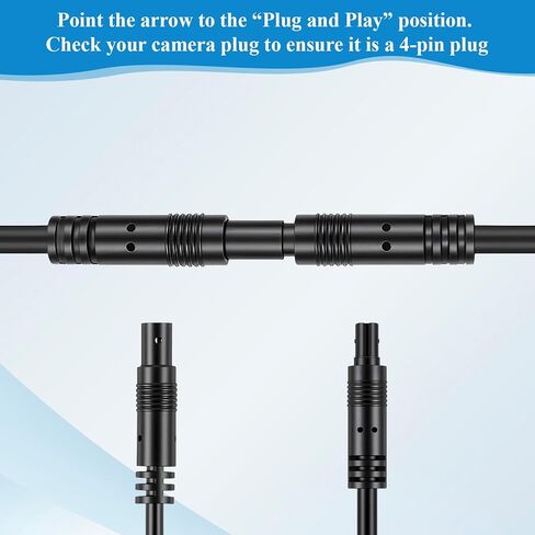 4Pin كاميرا احتياطية تمديد كابل 10Ft النحاس النقي محمية داش كام الرؤية الخلفية عكس الكاميرا سلك تمديد in Kuwait