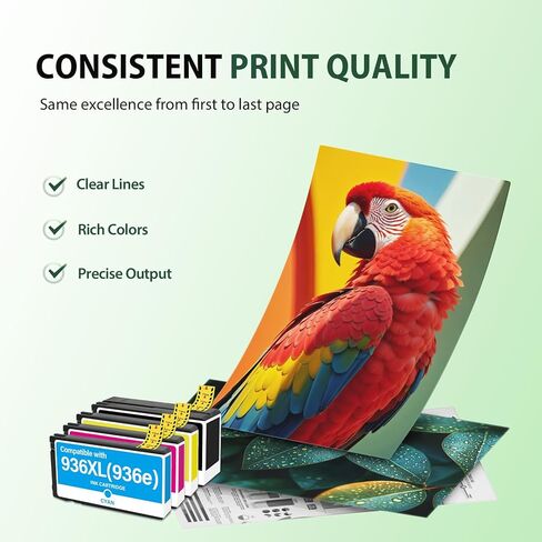 حزمة التحرير والسرد لخراطيش الحبر 936XL 9125e 936: استبدال خراطيش الحبر HP 936e 936 لطابعات HP OfficeJet Pro 9120e 9125e 9730e 9135e 9130e 9130 9130b 9128e 9122e 9110b 9120b Series in Kuwait