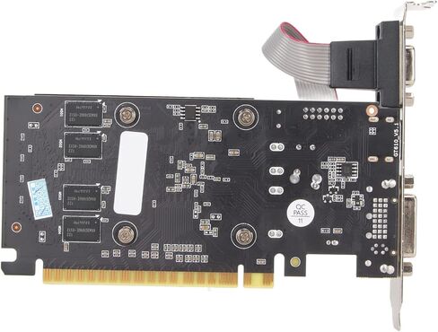 بطاقة رسومات GT610 سعة 2 جيجابايت 64 بت DDR3 منخفضة المستوى، بطاقة رسومات كمبيوتر بمروحة واحدة مع واجهة وسائط متعددة عالية الوضوح، التوصيل والتشغيل in Kuwait