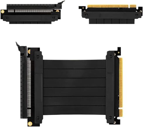 كابل PCIe 3.0 16x عالي السرعة ومرن عالي السرعة GPU تمديد PCI Express Port Extension Card Riser Cable محول 100 مم بزاوية يمين (90 درجة) in Kuwait