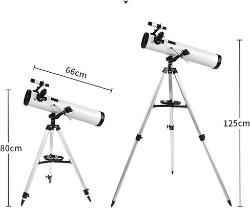 Starwatcher Reflector Telescope 114mm Large Aperture 400mm Length, High Resolution, Lightweight and Compact, Adjustable Tripod for Easy Observation in Saudi Arabia