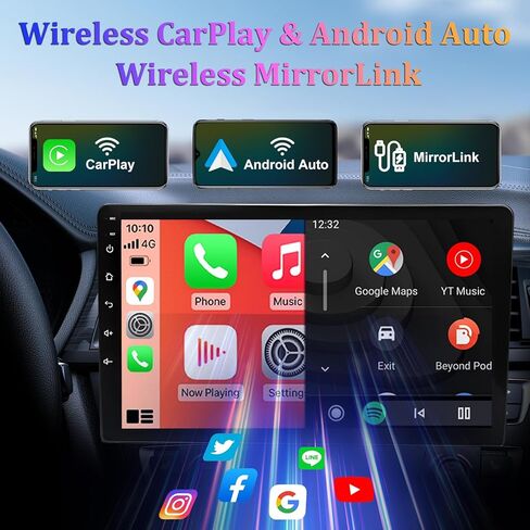 راديو ستيريو للسيارة لسيارة Ford Transit Connect 2014 2015 2016 2017 2018، شاشة لمس 9 بوصة Android 13 ستيريو راديو السيارة مع CarPlay Android Auto، يدعم GPS Navi Bluetooth SWC WiFi DSP FM ميكروفون كاميرا احتياطية in Saudi Arabia