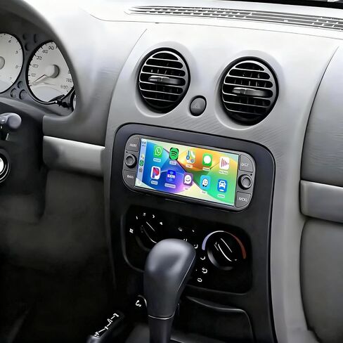 ستيريو سيارة 2+32 جيجا لسيارة جيب ليبرتي 2002-2007 مع CarPlay اللاسلكي وAndroid Auto، شاشة لمس IPS 6.8 بوصة Android 14 Double Din يدعم راديو السيارة بلوتوث واي فاي GPS SWC in Kuwait