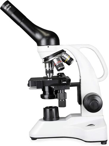 VIsion Scientific VME0006-100-RC-P1 Monocular Compound Microscope, 40x-1000x Magnification, LED, Mechanical Stage, Rechargeable Battery, Microscope Book, 25 Prepared Slides Variety Set in Saudi Arabia