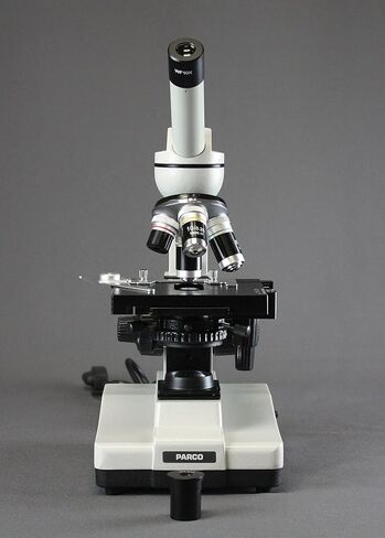 Parco Scientific 3000F-100-LED-P6 Monocular Compound Microscope, 40x—2000x Magnification, LED Light, Microscope Book, Microscope Discovery Kit, 25 Prepared Slides Set, Package ($10 Value) in Saudi Arabia