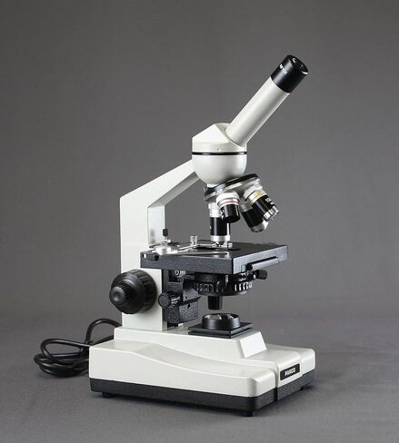 Parco Scientific 3000F-100-LED-P6 Monocular Compound Microscope, 40x—2000x Magnification, LED Light, Microscope Book, Microscope Discovery Kit, 25 Prepared Slides Set, Package ($10 Value) in Saudi Arabia
