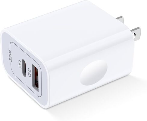 لـ Samsung A36 شاحن سريع Block USB C Plug for Samsung Galaxy A17 A54 S25 FE S24 Ultra، iPhone 17 Pro Max 17 Air 16 Plus 16e 15، Google Pixel 10 Pro XL / 9a / 9Pro / 8،20W Android Phone Charge Wall محول in Kuwait