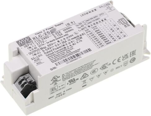 برنامج تشغيل Mean Well XLC LED، XLC-60-24-MAS 2.5A تحويل التيار الكهربائي in Saudi Arabia