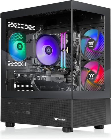 كمبيوتر سطح المكتب للألعاب Thermaltake LCGS View i1460T-170 (Intel Core™ i5-14400F، ToughRam 32GB DDR5 6000MT/s RGB Memory، NVIDIA GeForce® RTX 5060 Ti 8G، 1 تيرابايت NVMe M.2، WiFi، Windows 11) V17B-B760-56T-LCS in Saudi Arabia