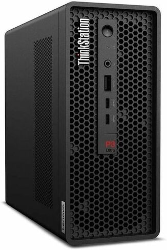 محطة عمل Lenovo ThinkStation P3 Ultra Gen 2 30J50033US - 1 x Intel Core Ultra 9 الجيل الثاني 285 - تقنية vPro - 32 جيجا بايت - 1 تيرابايت SSD - عامل شكل صغير - أسود in Kuwait