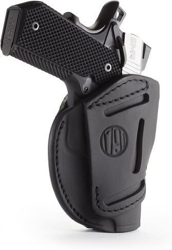 1791 Gunleather 3-Way 1911 Holster - حافظة مسدس جلدية يمكن استخدامها بكلتا اليدين OWB CCW - تناسب جميع موديلات 1911 Sig وColt وKimber وRuger وBrowning وTaurus وRemmington in Kuwait