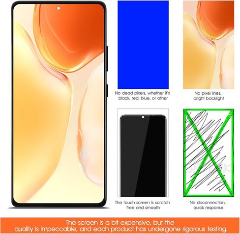 OLED لهاتف Samsung Galaxy A71 5G استبدال شاشة Samsung A71 5G LCD 736238797718 A716F SM-A716U LCD قطع غيار تجميع تعمل باللمس مع إطار (يدعم بصمة الإصبع) in Kuwait