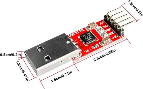 HaoDuoQian 4Pack CP2102 وحدة USB إلى TTL 5PIN محول مسلسل محول وحدة تنزيل مع أسلاك توصيل معزز in Kuwait