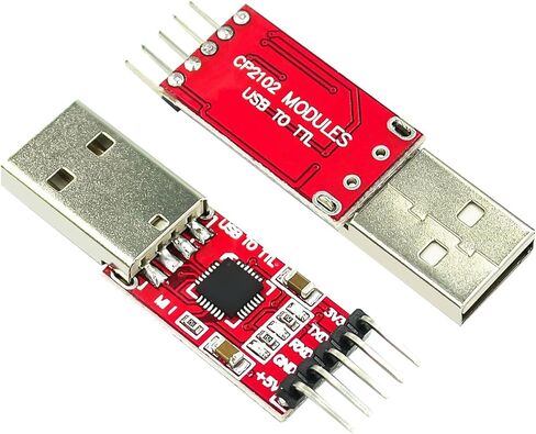 HaoDuoQian 4Pack CP2102 وحدة USB إلى TTL 5PIN محول مسلسل محول وحدة تنزيل مع أسلاك توصيل معزز in Kuwait