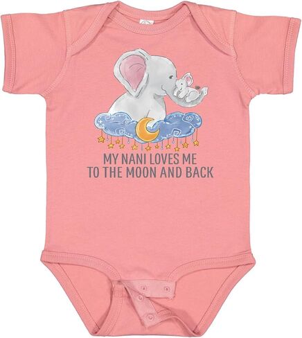 Inktastic My Nani Loves Me To the Moon and Back Baby Bodysuit in Kuwait