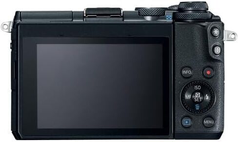 كاميرا كانون EOS M6 الرقمية بدون مرآة مع عدسة 15-45 ملم | مستشعر APS-C بدقة 24.2 ميجابكسل والتركيز البؤري التلقائي ثنائي البكسل وفيديو عالي الدقة | كاميرا السفر وتدوين الفيديو (1724C011) + محول عدسة EF-M من Canon + LP-E17 + بطاقة ذاكرة سعة 64 جيجابايت + ح in Kuwait