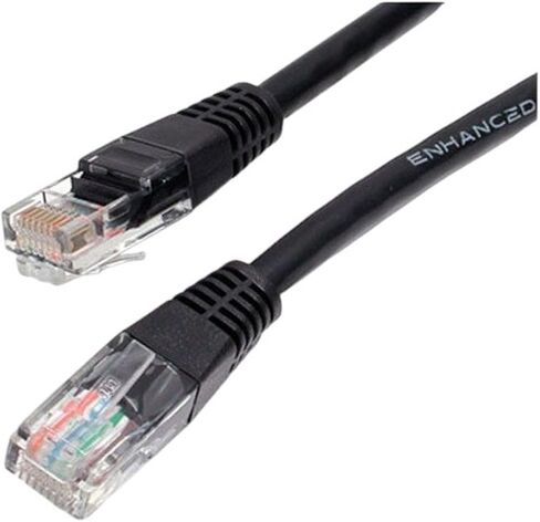 10 حزمة - 1 قدم CAT5e إيثرنت شبكة LAN راوتر تصحيح كابل سلك أسود متعدد الاستخدامات سلك عالمي متين يمكن الاعتماد عليه استبدال جزء الأجهزة المنزلية ترقية مكون الصيانة in Saudi Arabia