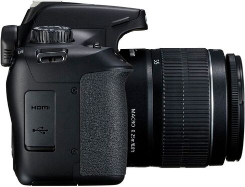 كاميرا Canon EOS Rebel T100 DSLR مع عدسة 18-55 ملم| مستشعر APS-C بدقة 18 ميجابكسل، وواي فاي مدمج وفيديو عالي الدقة| للمبتدئين والسفر والتصوير اليومي (2628C029) + عدسة EF مقاس 50 مم f/1.8 STM + بطاقة سعة 64 جيجابايت + المزيد in Saudi Arabia
