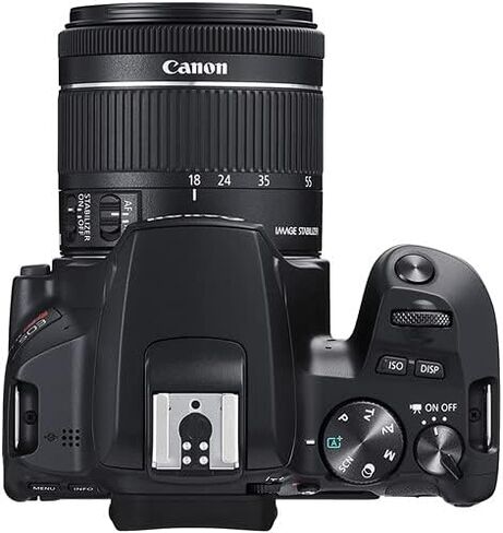 كاميرا Canon EOS Rebel SL3 DSLR مع عدسة 18-55 ملم (أسود) | مستشعر APS-C بدقة 24.1 ميجابكسل وتركيز بؤري تلقائي ثنائي البكسل وفيديو بدقة 4K | للمبتدئين والتصوير الفوتوغرافي اليومي (3453C002) + مقبض HG-100TBR + محول EF-EOS R + المزيد in Saudi Arabia