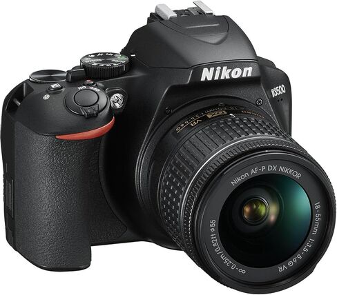 كاميرا Nikon D5600 DSLR مع عدسة AF-P DX 18-55 مم f/3.5-5.6G VR وAF-P DX 70-300 مم f/4.5-6.3G ED VR + ذاكرة 64 جيجابايت + بطارية إضافية + ضوء LED + المزيد (حزمة 26 قطعة) (متجددة) in Saudi Arabia