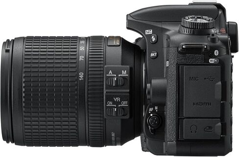 Nikon D7500 DSLR Camera with AF-S DX NIKKOR 18-140mm f/3.5-5.6G ED VR Lens + 128 GB Memory + Extra Battery + Camera Case + Tripod + More (22pc Bundle) (Renewed) in Saudi Arabia