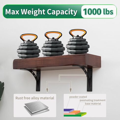 24 inch x 15 inch Heavy Duty Bracket,Granite Countertop Support Brackets, Heavy Duty Shelf Brackets , Max Load 1000 Lbs ,Mantel Brackets (Set of 2) - (24 " x 15 ") in Saudi Arabia