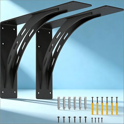 24 inch x 15 inch Heavy Duty Bracket,Granite Countertop Support Brackets, Heavy Duty Shelf Brackets , Max Load 1000 Lbs ,Mantel Brackets (Set of 2) - (24 " x 15 ") in Saudi Arabia