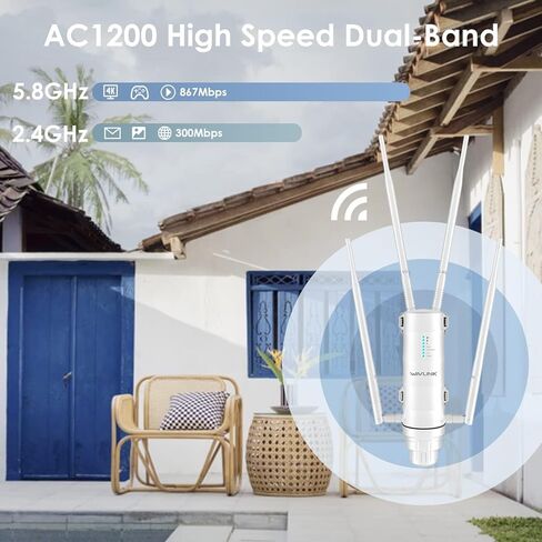 موسع واي فاي خارجي WAVLINK AX3000 مع نقطة وصول خارجية AC1200 in Kuwait