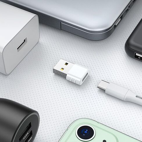 USB C Female to USB Male Adapter USB Type C to USB 2.0 Adapter Converter for Notebook Laptop PC Keyboard 480Mbps in Saudi Arabia