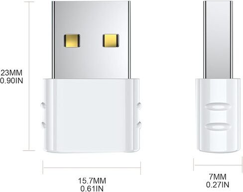 USB C Female to USB Male Adapter USB Type C to USB 2.0 Adapter Converter for Notebook Laptop PC Keyboard 480Mbps in Saudi Arabia