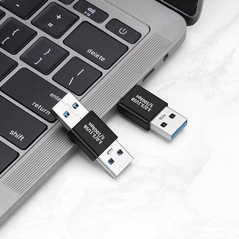 Adapter USB-C Male to USB Female 2 Pack，Electronic Adapter for OTG、Charging、Data Transfer and Extension Cables，Compatible with Phones,Computers,Keyboards,etc. in Saudi Arabia