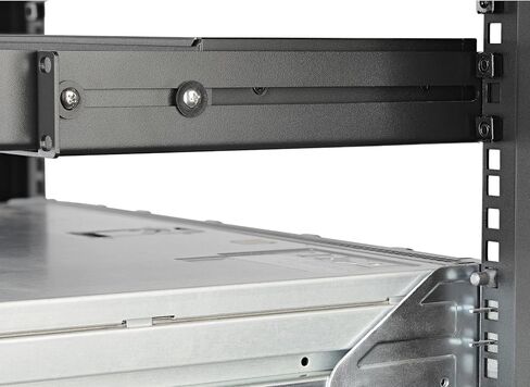 StarTech UNIRAILS1UB 1U 19 بوصة قضبان حامل الخادم 24-36 بوصة عمق قابل للتعديل/شبكة 4 أعمدة عالمية/خادم/UPS معدات تركيب حامل مجموعة السكك الحديدية in Kuwait