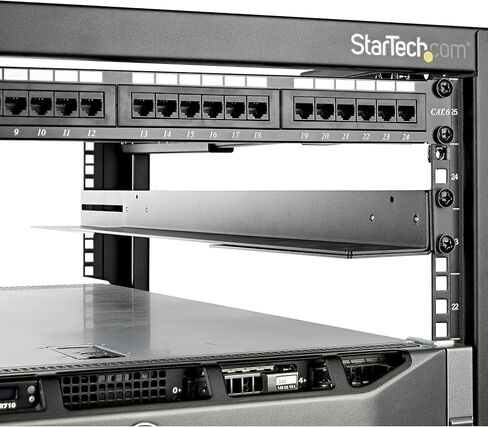 StarTech UNIRAILS1UB 1U 19 بوصة قضبان حامل الخادم 24-36 بوصة عمق قابل للتعديل/شبكة 4 أعمدة عالمية/خادم/UPS معدات تركيب حامل مجموعة السكك الحديدية in Kuwait