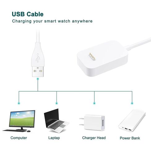 Meliya متوافق مع شاحن ساعة Gizmo، قاعدة كابل شحن بديلة لساعة Verizon Gizmo 1 2 3 للأطفال الذكية 3.3FT (عبوة واحدة) in Kuwait