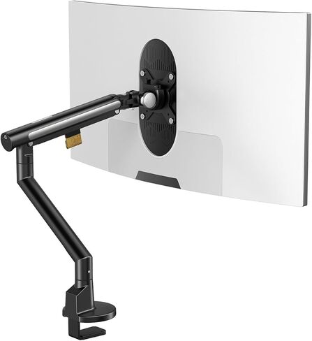 Monitor Arm Stand, 24 to 43 Inch Single Monitor Mount, C Clamp Only, Mechanical Spring Desk Mount, Holds 6.6-26.4 lbs, Fit 75x75/100x100 VESA,(Black) in Saudi Arabia