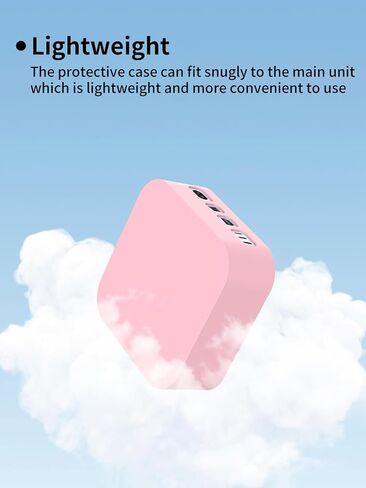Case for Mac Mini M4/Mac Mini M4 Pro Desktop Computer, Sillence Material,Shock-Absorbing and Anti Drop Protection Soft Half Shell,Pink. in Saudi Arabia
