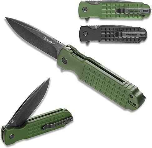 Firebird Ganzo G627-GB EDC Folding Pocket Knife Razor Sharp 8CR14 Blade Handle with Clip Outdoor Hunting Fishing Hiking Folder Best Gift for Men (Green) in Saudi Arabia